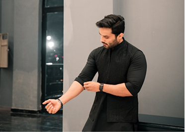 Heritage Bridegroom Collection model in traditional sherwani